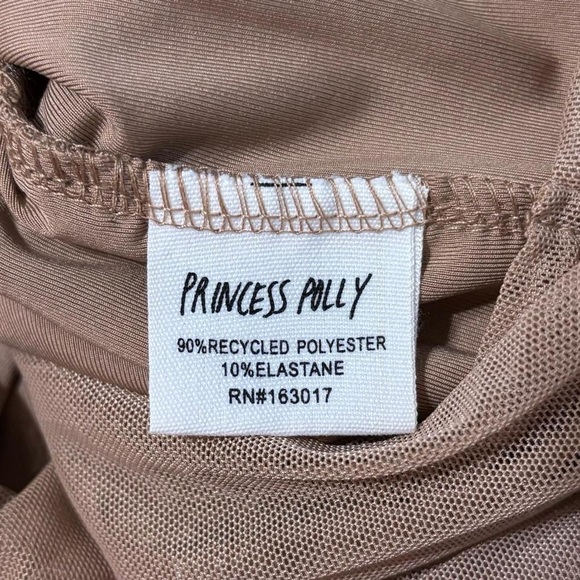 Princess Polly Mesh Ruched Bodycon Dress Size 4 - Picture 9 of 9